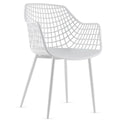 Set of 4 Modern Plastic Shell Dining Chairs with Metal Legs by Costway