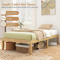 Costway 14-Inch Wooden Platform Bed Frame for Twin, Full, and Queen Sizes with Rubber Support