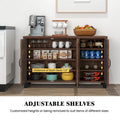 Costway 3-Door Storage Sideboard Buffet Cabinet Console