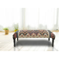 47-Inch Multicolored Southwestern Rectangular Bench