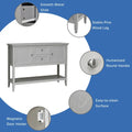 Costway Wooden Sideboard Buffet Console Table with Drawers