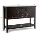 Costway Wooden Sideboard Buffet Console Table with Drawers