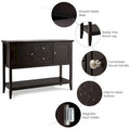 Costway Wooden Sideboard Buffet Console Table with Drawers
