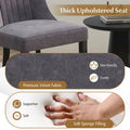 Costway Set of 2/4 Channel Tufted Dining Chairs with High Backrest