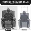 Heat and Massage Recliner Chair with Remote Control