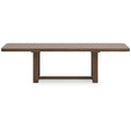 Extendable Cabal Dining Table - Farmhouse Brown Wood, 84-108 Inches
