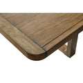 Extendable Cabal Dining Table - Farmhouse Brown Wood, 84-108 Inches