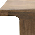 Okai 87-Inch Rectangular Dining Table - Rustic Brown Solid Mango Wood