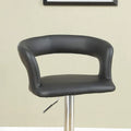 Set of 2 Adjustable Swivel Counter Height Bar Stools with Hollow Back and Armrests for Kitchen Island