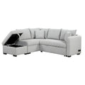 Roomfitters L-Shaped Sleeper Sofa with USB Ports, Power Outlets, and Versatile Storage Ottoman