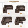 Roomfitters L-Shaped Pull-Out Sofa Bed with Wheels, USB Ports, and Power Outlets – Versatile Sleeper Sofa for Ultimate Living Room Comfort