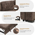 Roomfitters L-Shaped Pull-Out Sofa Bed with Wheels, USB Ports, and Power Outlets – Versatile Sleeper Sofa for Ultimate Living Room Comfort