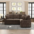Roomfitters L-Shaped Pull-Out Sofa Bed with Wheels, USB Ports, and Power Outlets – Versatile Sleeper Sofa for Ultimate Living Room Comfort