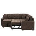 Roomfitters L-Shaped Pull-Out Sofa Bed with Wheels, USB Ports, and Power Outlets – Versatile Sleeper Sofa for Ultimate Living Room Comfort