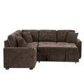 Roomfitters L-Shaped Pull-Out Sofa Bed with Wheels, USB Ports, and Power Outlets – Versatile Sleeper Sofa for Ultimate Living Room Comfort