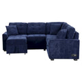 Roomfitters L-Shaped Pull-Out Sofa Bed with Wheels, USB Ports, and Power Outlets – Versatile Sleeper Sofa for Ultimate Living Room Comfort