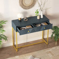 Contemporary Grey Console Table with Storage Solutions