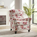 Nail-Head Trimmed Pushback Recliner with Padded Seat