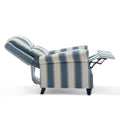 Nail-Head Trimmed Pushback Recliner with Padded Seat