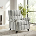 Nail-Head Trimmed Pushback Recliner with Padded Seat