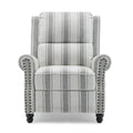 Nail-Head Trimmed Pushback Recliner with Padded Seat