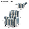 Nail-Head Trimmed Pushback Recliner with Padded Seat
