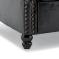 Nail-Head Trimmed Pushback Recliner with Padded Seat
