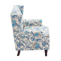 Pair of Stylish Upholstered Accent Chairs with Patterns for Living Room