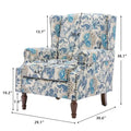 Pair of Stylish Upholstered Accent Chairs with Patterns for Living Room