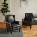 Pair of Stylish Upholstered Accent Chairs with Patterns for Living Room