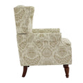 Pair of Stylish Upholstered Accent Chairs with Patterns for Living Room