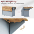 54-Inch Large Kitchen Island with Rubberwood Drop Leaf, Embossed Texture, Rolling Cart on 4 Wheels, Featuring 4 Doors and 3 Drawers