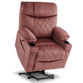 MCombo Compact Dual Motor Power Lift Recliner Chair with Massage, Dual Heating, and Adjustable Headrest - Model 7222