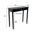 Porch & Den Holly Hill Solid Acacia Console Table with 1 Drawer