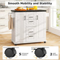 Costway Mobile Rolling Kitchen Island Cart with Wheels - Versatile Serving Utility - Learn More