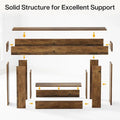Rustic 2-Tier Entryway Table for Living Room, Hallway, and Foyer