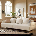 Contemporary Deep Seat Sofa with Cushions, Elevated Legs, Cozy Living Room Seating, Ideal for Apartments