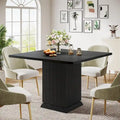 Contemporary Square Wooden Dining Table for 4