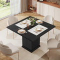Contemporary Square Wooden Dining Table for 4
