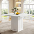 Contemporary Square Wooden Dining Table for 4