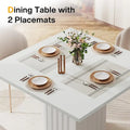 Contemporary Square Wooden Dining Table for 4