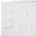 Contemporary Queen Murphy Bed with Integrated Closet and Storage Drawers