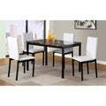 Contemporary 5-Piece Dining Set Featuring Rectangular Table and 4 High-Back Chairs