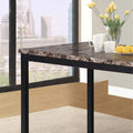 Contemporary 5-Piece Dining Set Featuring Rectangular Table and 4 High-Back Chairs