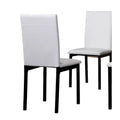 Contemporary 5-Piece Dining Set Featuring Rectangular Table and 4 High-Back Chairs