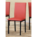 Contemporary 5-Piece Dining Set Featuring Rectangular Table and 4 High-Back Chairs