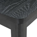 7-Piece Extendable Wooden Dining Table Set in Black and Gray with 6 Chairs