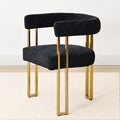 Set of 2 Chenille Upholstered Armchairs