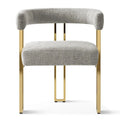 Set of 2 Chenille Upholstered Armchairs