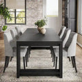 86.61-Inch Extra Long Wooden Dining Table for 6 to 8 People